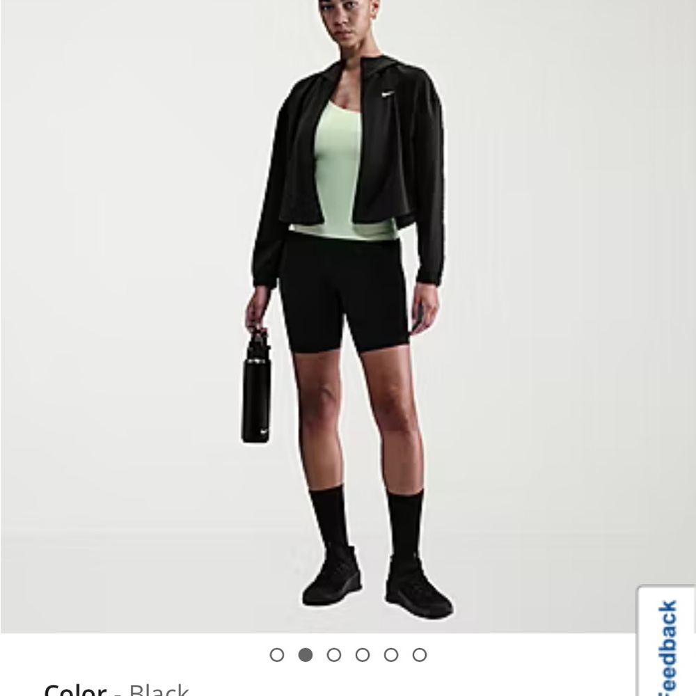 Nike Black Women's Jacket and Bike Shorts Set